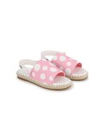 Marc Jacobs Kids sandales en toile à motif de pois - Rose