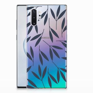 Samsung Galaxy Note 10 Plus TPU Case Leaves Blue