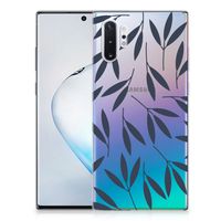 Samsung Galaxy Note 10 Plus TPU Case Leaves Blue - thumbnail