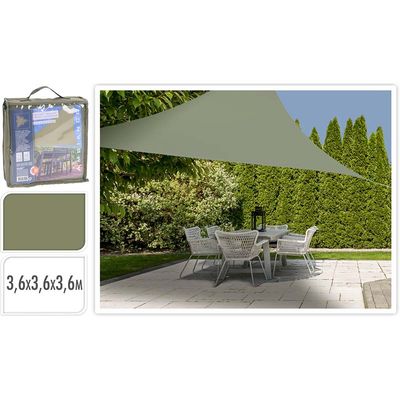 Schaduwdoek driehoek 360x360x360 - groen