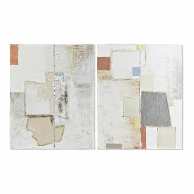 Schilderij DKD Home Decor Abstract (80 x 3,7 x 100 cm) (2 Stuks)