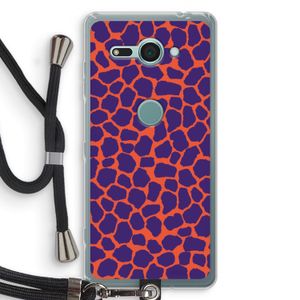 Purple Giraffe: Sony Xperia XZ2 Compact Transparant Hoesje met koord
