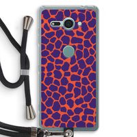 Purple Giraffe: Sony Xperia XZ2 Compact Transparant Hoesje met koord