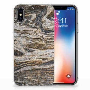 Apple iPhone X | Xs TPU Siliconen Hoesje Steen