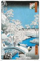 Poster Hiroshige The Drum Bridge 61x91,5cm Poster Hiroshige The Drum Bridge 61x91,5cm
