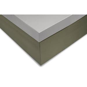 Zo home Satinado Topper Hoeslaken Katoen Satijn - ash grey