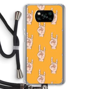 Rock: Xiaomi Poco X3 Pro Transparant Hoesje met koord
