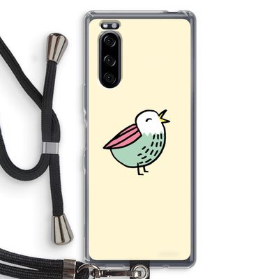 Birdy: Sony Xperia 5 Transparant Hoesje met koord