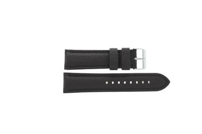 Horlogeband Universeel I037XL Leder Donkerbruin 24mm