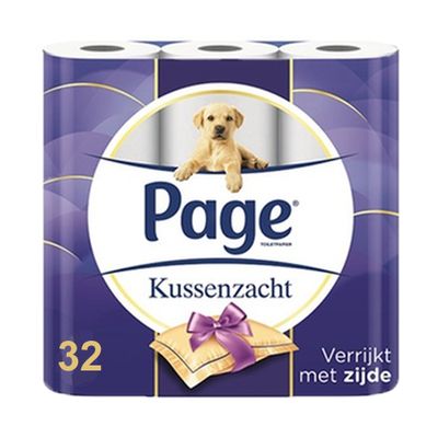 Page - Toiletpapier Kussenzacht - 32 rollen Page - Toiletpapier Kussenzacht - 32 rollen