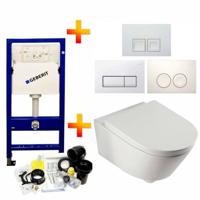 Geberit Up100 Toiletset 04 Aqua Splash Metro Met Bril En Drukplaat