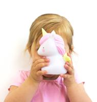 Klein nachtlampje meisje LITTLE LIGHTS LICORNE A Little Lovely Company wit