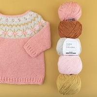 Yarn and Colors Hanna Sweater Breipakket 1 Old Pink