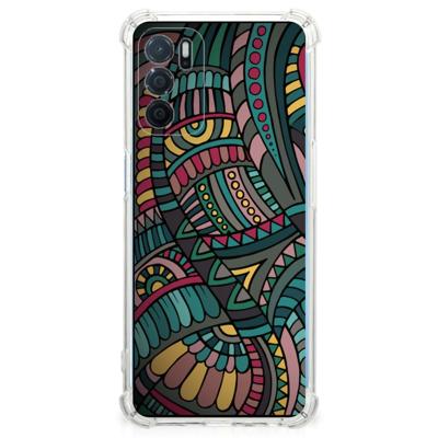 OPPO A16 | A16s | A54s Doorzichtige Silicone Hoesje Aztec OPPO A16 | A16s | A54s Doorzichtige Silicone Hoesje Aztec