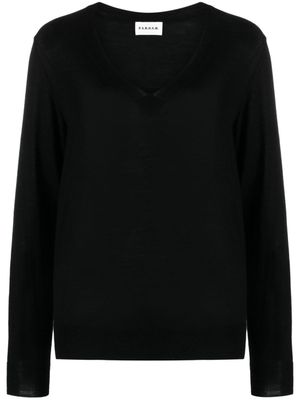 P.A.R.O.S.H. haut en maille fine à col v - Noir