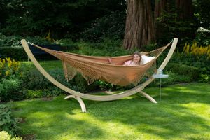 'Wood & Sublime' Mocca Tweepersoons Hangmatset - 180 kg - Bruin - Brazilië - Tropilex