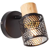 Brilliant Spots Santy zwart met hout 99396/76