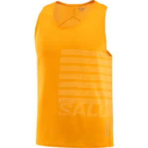 Salomon Sense aero singlet gfx heren - GEEL - Heren