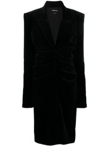 TOM FORD plunging V-neck velvet midi dress - Noir