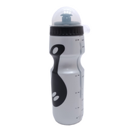 Mighty Falkx bidon zilver met anti-slip 600ml