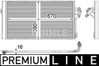 Condensor, airconditioning BEHR HELLA SERVICE *** PREMIUM LINE *** MAHLE, u.a. für Mercedes-Benz