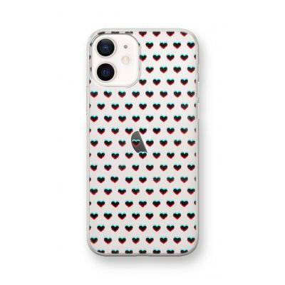 Hartjes: iPhone 12 mini Transparant Hoesje