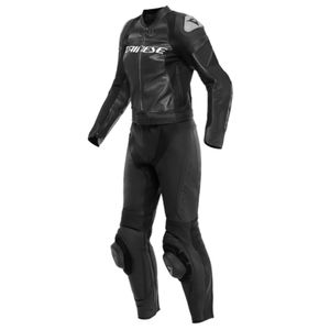 DAINESE Mirage Lady, 2-delig motorpak, Zwart-Wit