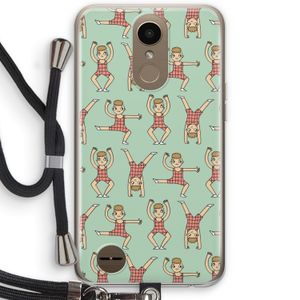 Gymboys: LG K10 (2017) Transparant Hoesje met koord