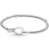 Pandora 590792C00 Armband Infinity Knot Snake Chain zilver - thumbnail