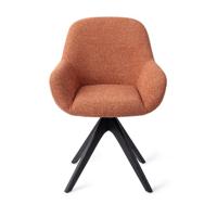 Jesper Home Kushi eetkamerstoel Amber Autumn revolve oak black