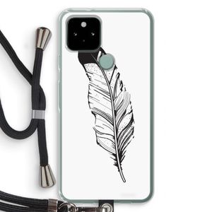 Pluim: Pixel 5 Transparant Hoesje met koord