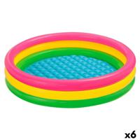 Opblaasbaar Kinderzwembad Intex Sunset Ringen 131 L 114 x 25 x 114 cm (6 Stuks)