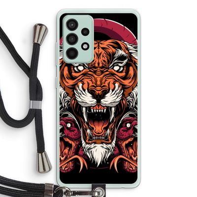 Tiger and Rattlesnakes: Samsung Galaxy A52s 5G Transparant Hoesje met koord