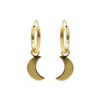 Karma Oorringen Hoops Moon Goud