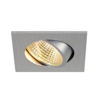 SLV Led inbouwspot New Tria 68 Square 5,3w - 2700K - 8,2cm metaalgrijs 1003064