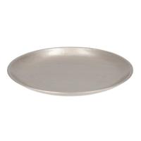Decoratie schaal - zilver - 28 cm - hout - rond - kaarsenbord - kaarsenplateau Decoratie schaal - zilver - 28 cm - hout - rond - kaarsenbord - kaarsenplateau