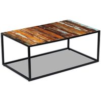 Salontafel massief gerecycled hout 100x60x40 cm - thumbnail