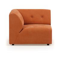 HKliving Vint bank left Corduroy Rib Dusty Orange