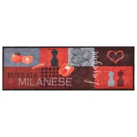 VidaXL Keukenmat wasbaar tomatoes 45x150 cm