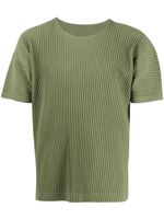 Homme Plissé Issey Miyake t-shirt plissé à manches courtes - Vert - thumbnail