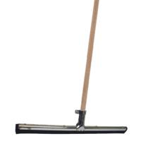 Betra Vloertrekker/douchetrekker - voor water metaal/rubber - 60 cm - met houten steel 130 cm