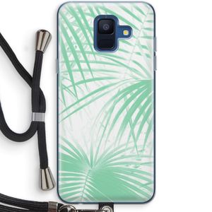 Palmbladeren: Samsung Galaxy A6 (2018) Transparant Hoesje met koord