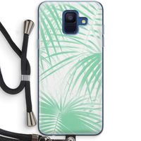 Palmbladeren: Samsung Galaxy A6 (2018) Transparant Hoesje met koord
