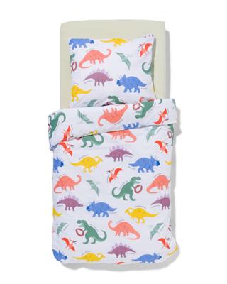 HEMA Peuterdekbedovertrek 120x150cm zacht katoen dino (multi)