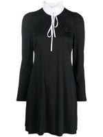 Viktor & Rolf robe Signature Seal à manches longues - Noir