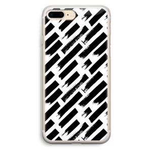 Zwarte vegen: iPhone 7 Plus Transparant Hoesje