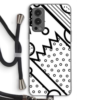 Pop Art #4: OnePlus Nord 2 5G Transparant Hoesje met koord
