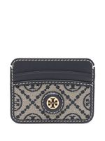 Tory Burch porte-carte à logo monogrammé - Bleu - thumbnail