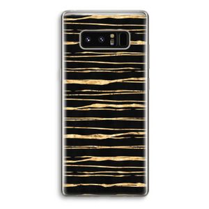 Gouden strepen: Samsung Galaxy Note 8 Transparant Hoesje