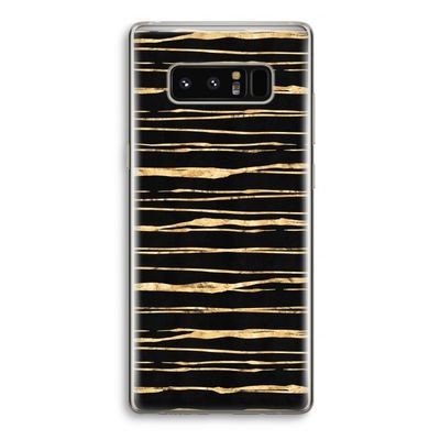 Gouden strepen: Samsung Galaxy Note 8 Transparant Hoesje